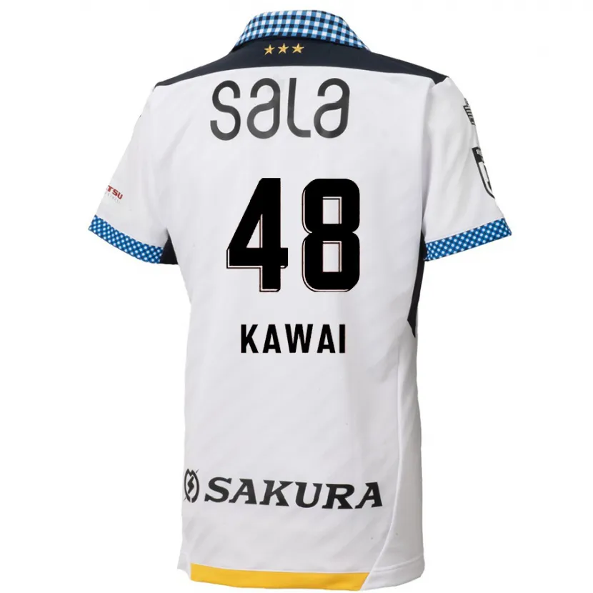 Danxen Kid Tokumo Kawai #48 White Black Away Jersey 2024/25 T-Shirt