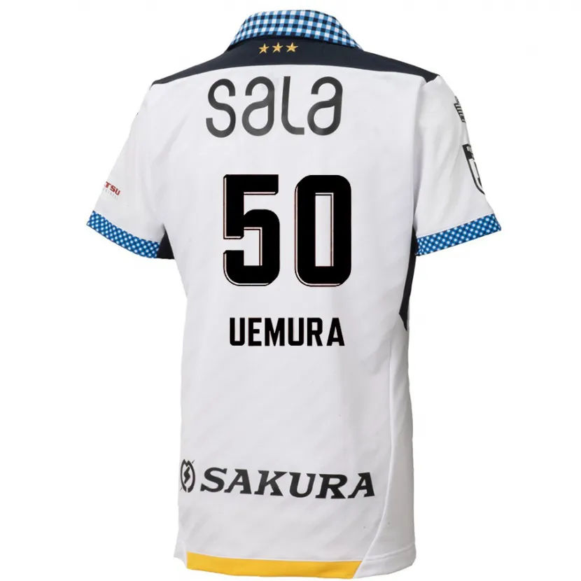 Danxen Kid Hiroto Uemura #50 White Black Away Jersey 2024/25 T-Shirt