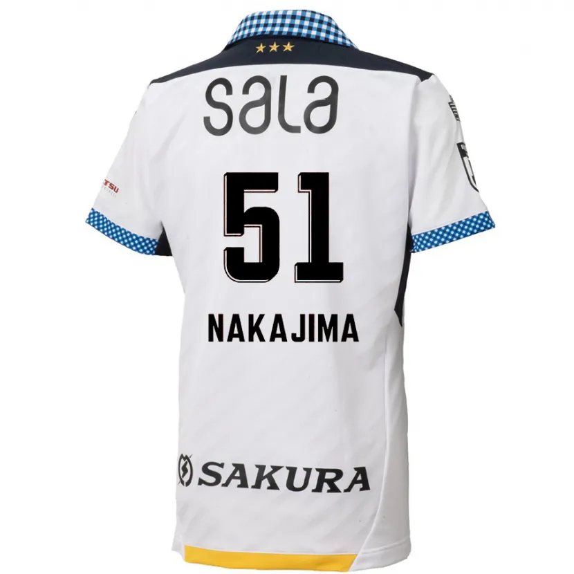 Danxen Kid Keitaro Nakajima #51 White Black Away Jersey 2024/25 T-Shirt