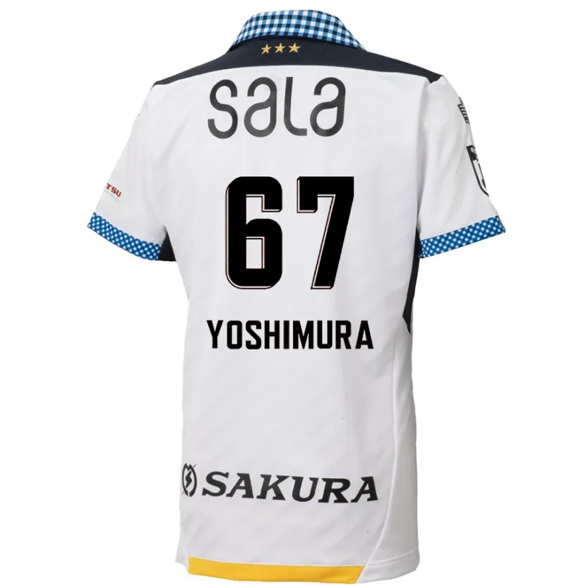 Danxen Kid Ryusei Yoshimura #67 White Black Away Jersey 2024/25 T-Shirt