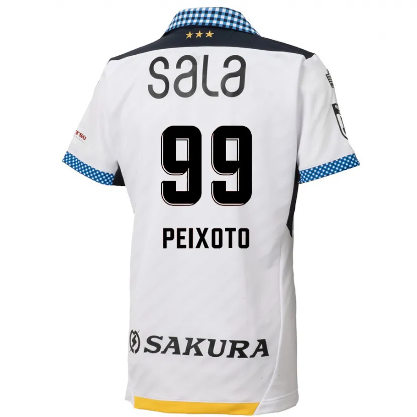 Danxen Kid Matheus Peixoto #99 White Black Away Jersey 2024/25 T-Shirt