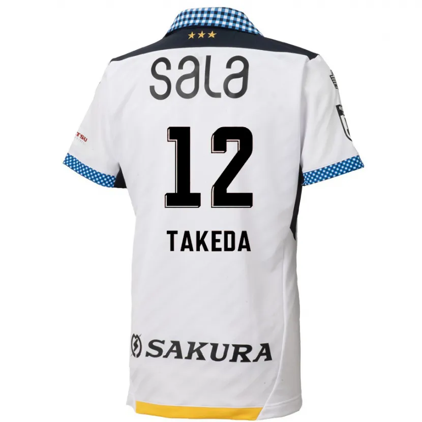 Danxen Kid Yusei Takeda #12 White Black Away Jersey 2024/25 T-Shirt