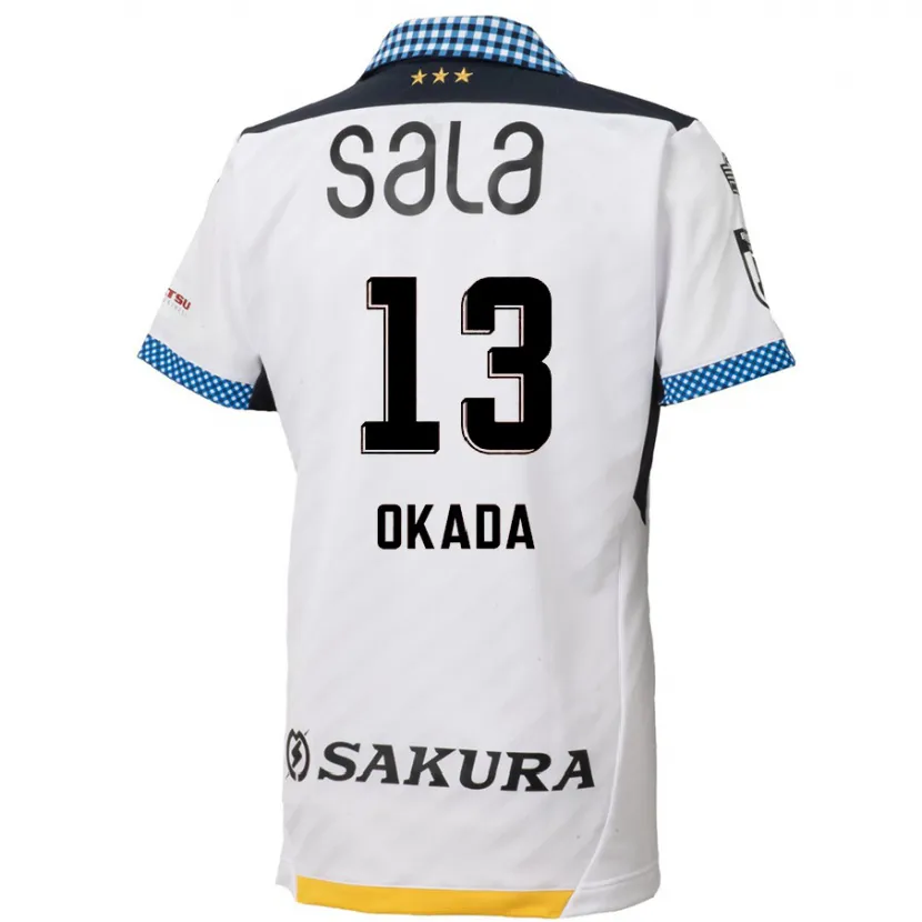 Danxen Kid Kosei Okada #13 White Black Away Jersey 2024/25 T-Shirt