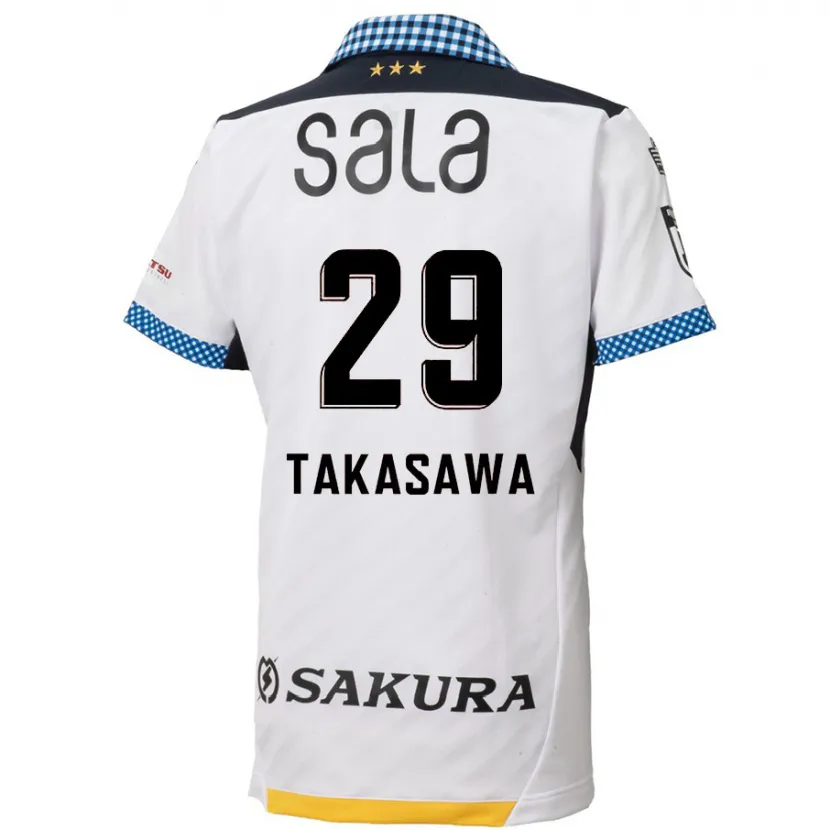 Danxen Kid Kaito Takasawa #29 White Black Away Jersey 2024/25 T-Shirt