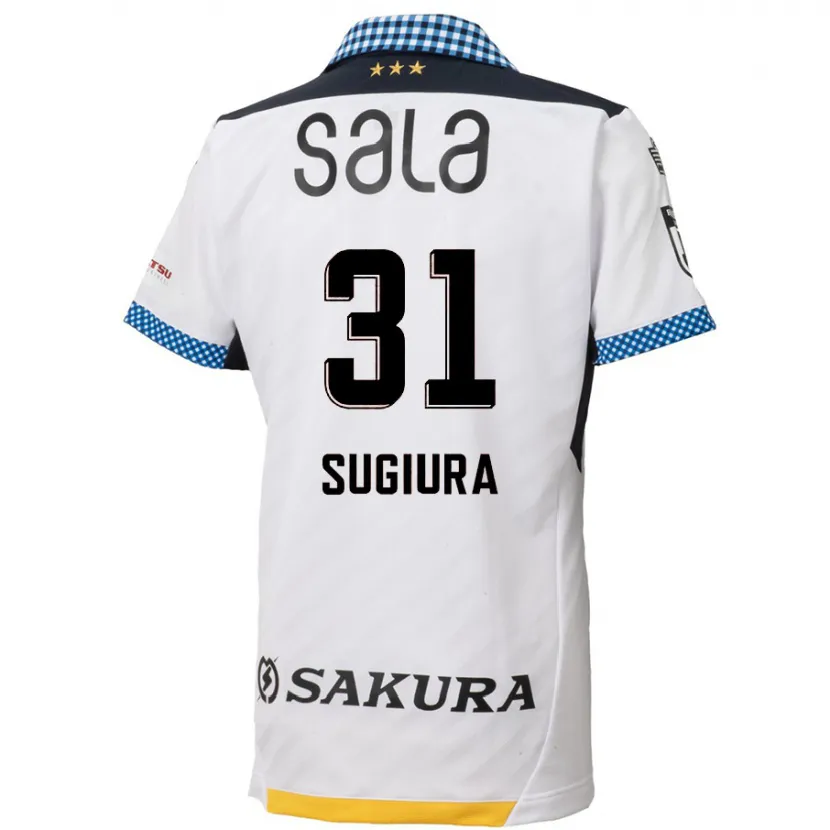 Danxen Kid Rinnosuke Sugiura #31 White Black Away Jersey 2024/25 T-Shirt