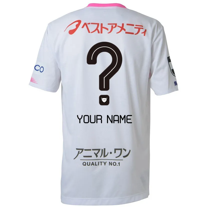 Danxen Kid Your Name #0 White Blue Pink Away Jersey 2024/25 T-Shirt