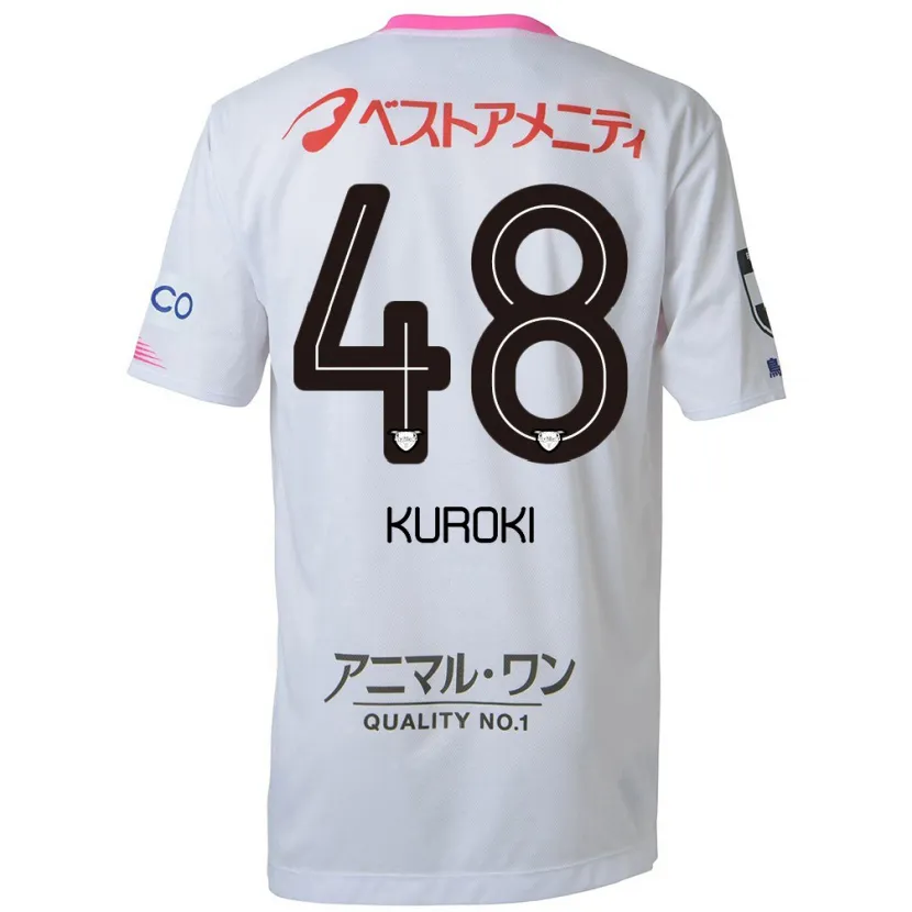 Danxen Kid Yuya Kuroki #48 White Blue Pink Away Jersey 2024/25 T-Shirt