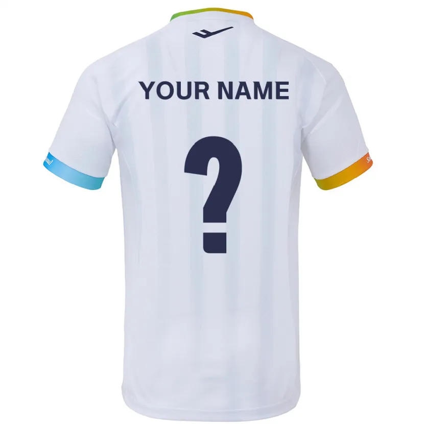 Danxen Kid Your Name #0 White Blue Away Jersey 2024/25 T-Shirt