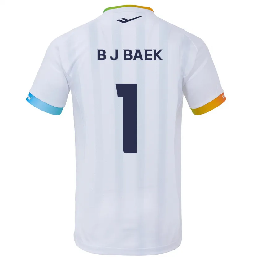 Danxen Kid Jong-Beom Baek #1 White Blue Away Jersey 2024/25 T-Shirt