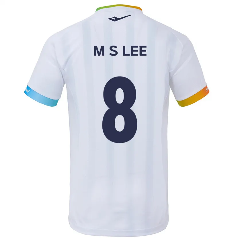 Danxen Kid Seung-Mo Lee #8 White Blue Away Jersey 2024/25 T-Shirt