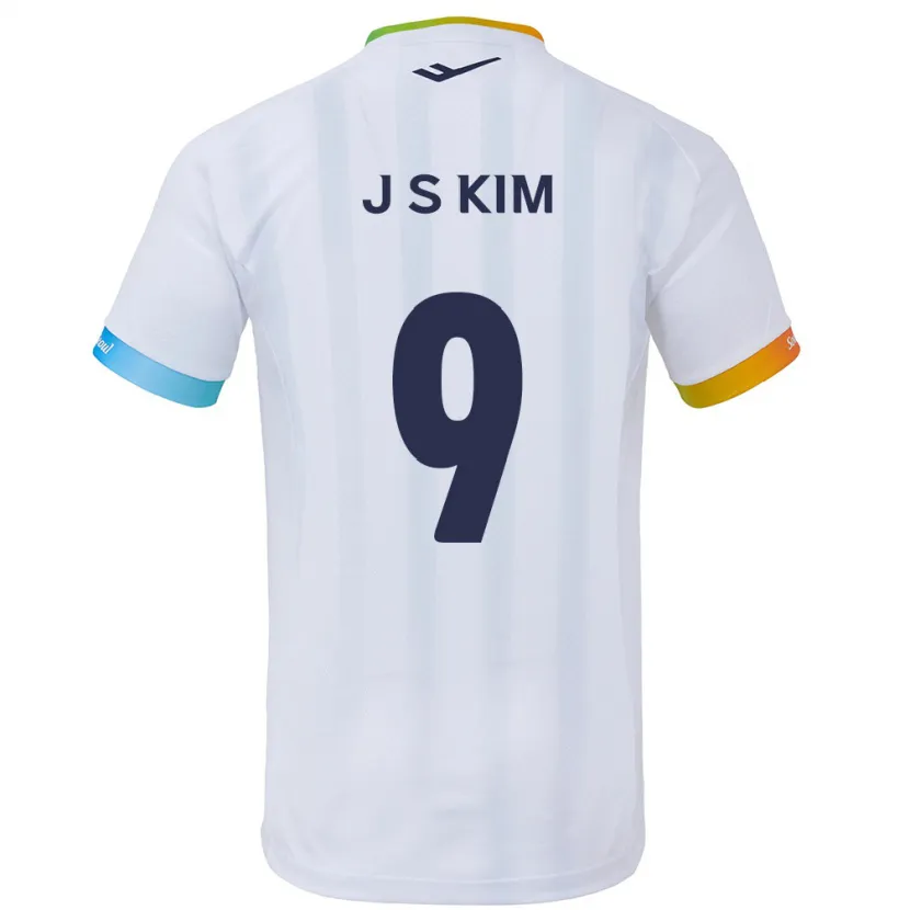 Danxen Kid Shin-Jin Kim #9 White Blue Away Jersey 2024/25 T-Shirt