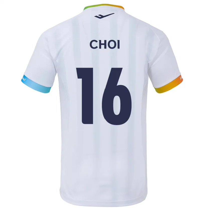 Danxen Kid Jun Choi #16 White Blue Away Jersey 2024/25 T-Shirt