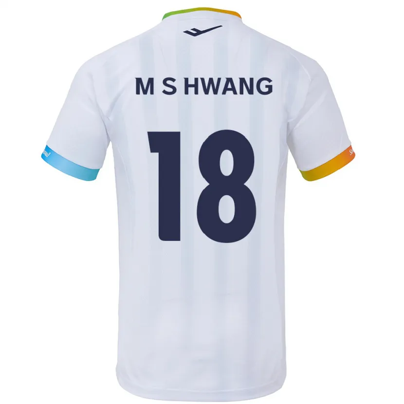 Danxen Kid Seong-Min Hwang #18 White Blue Away Jersey 2024/25 T-Shirt