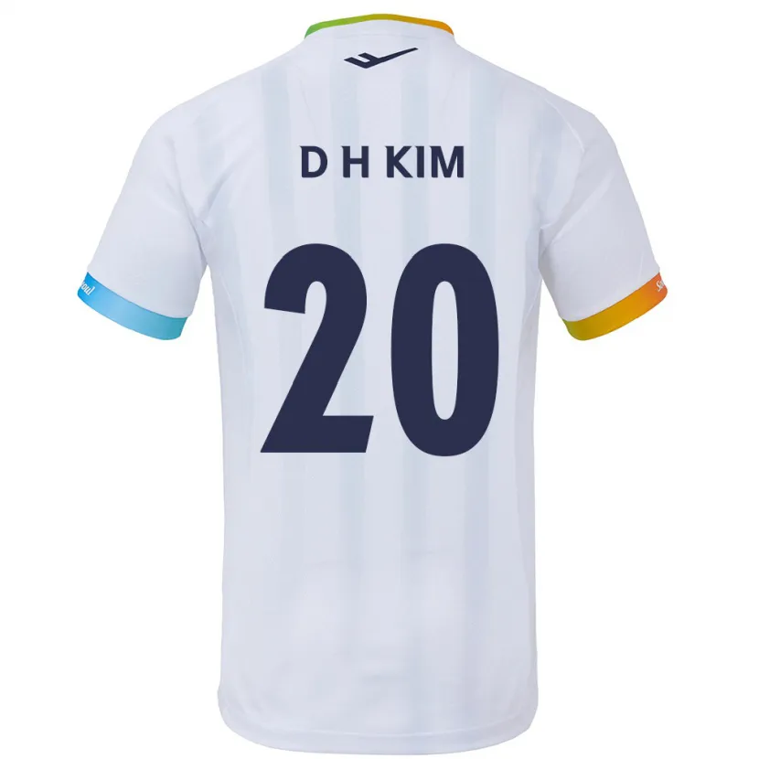 Danxen Kid Hyeon-Deok Kim #20 White Blue Away Jersey 2024/25 T-Shirt