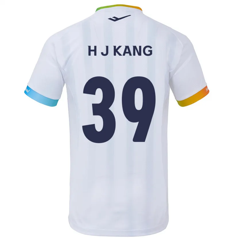 Danxen Kid Ju-Hyeok Kang #39 White Blue Away Jersey 2024/25 T-Shirt