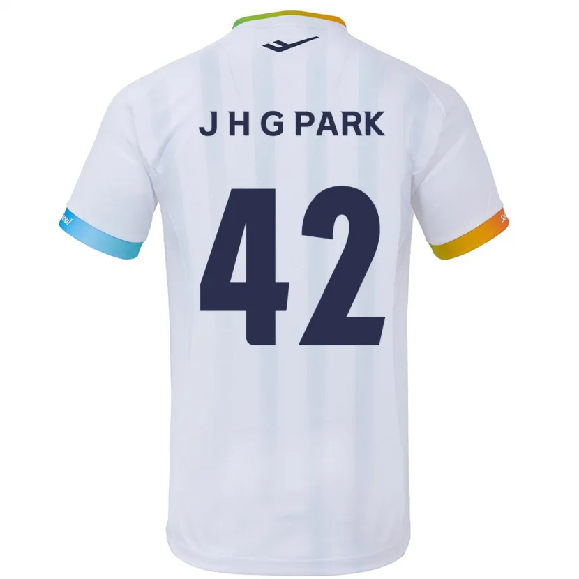 Danxen Kid Jang Han-Gyeol Park #42 White Blue Away Jersey 2024/25 T-Shirt