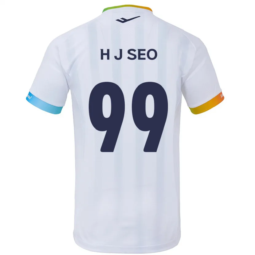 Danxen Kid Ju-Hwan Seo #99 White Blue Away Jersey 2024/25 T-Shirt