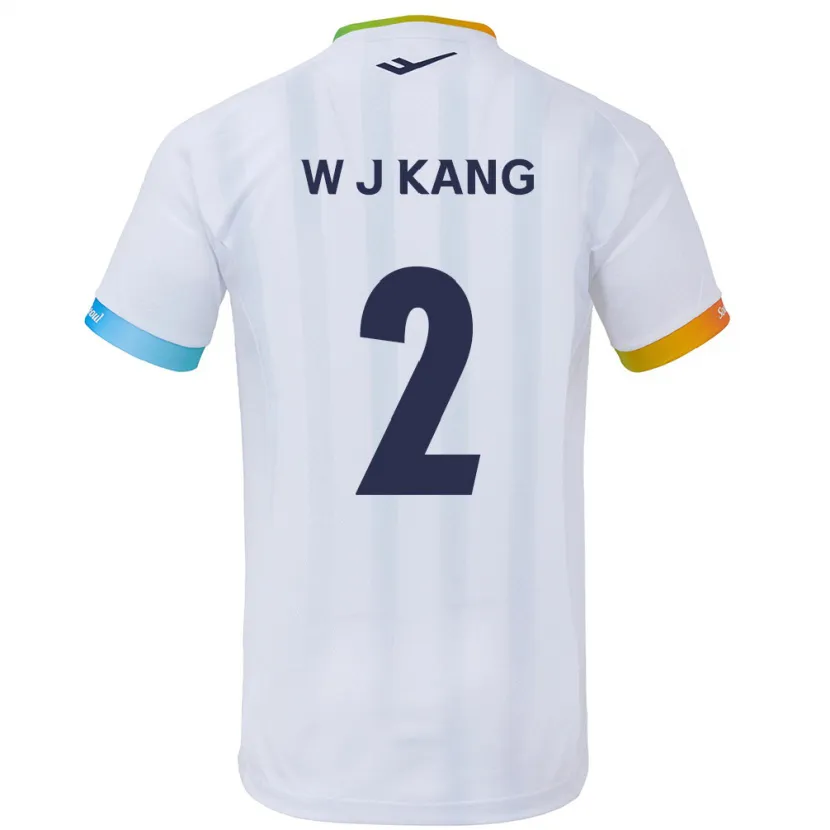 Danxen Kid Jae-Won Kang #2 White Blue Away Jersey 2024/25 T-Shirt