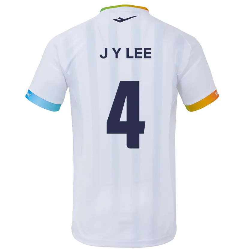 Danxen Kid Young-Jun Lee #4 White Blue Away Jersey 2024/25 T-Shirt