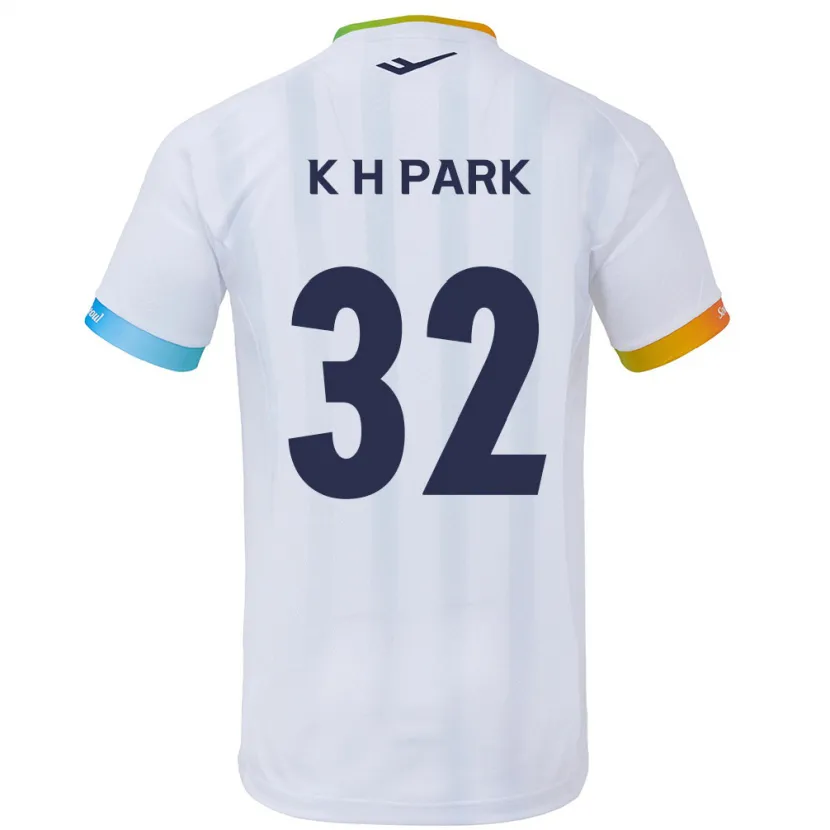 Danxen Kid Han-Kyul Park #32 White Blue Away Jersey 2024/25 T-Shirt