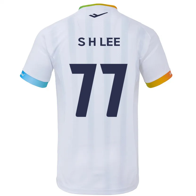 Danxen Kid Hyeon-Seung Lee #77 White Blue Away Jersey 2024/25 T-Shirt