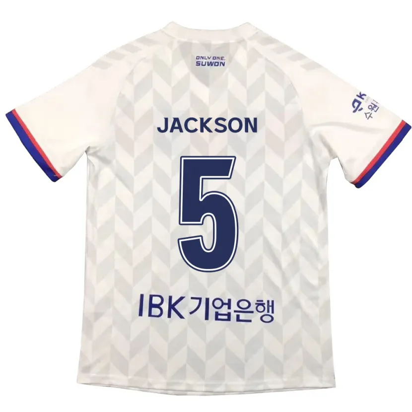 Danxen Kid Lachlan Jackson #5 White Blue Away Jersey 2024/25 T-Shirt