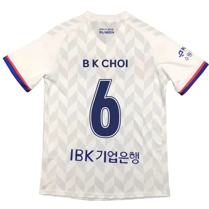 Danxen Kid Kyu-Baek Choi #6 White Blue Away Jersey 2024/25 T-Shirt