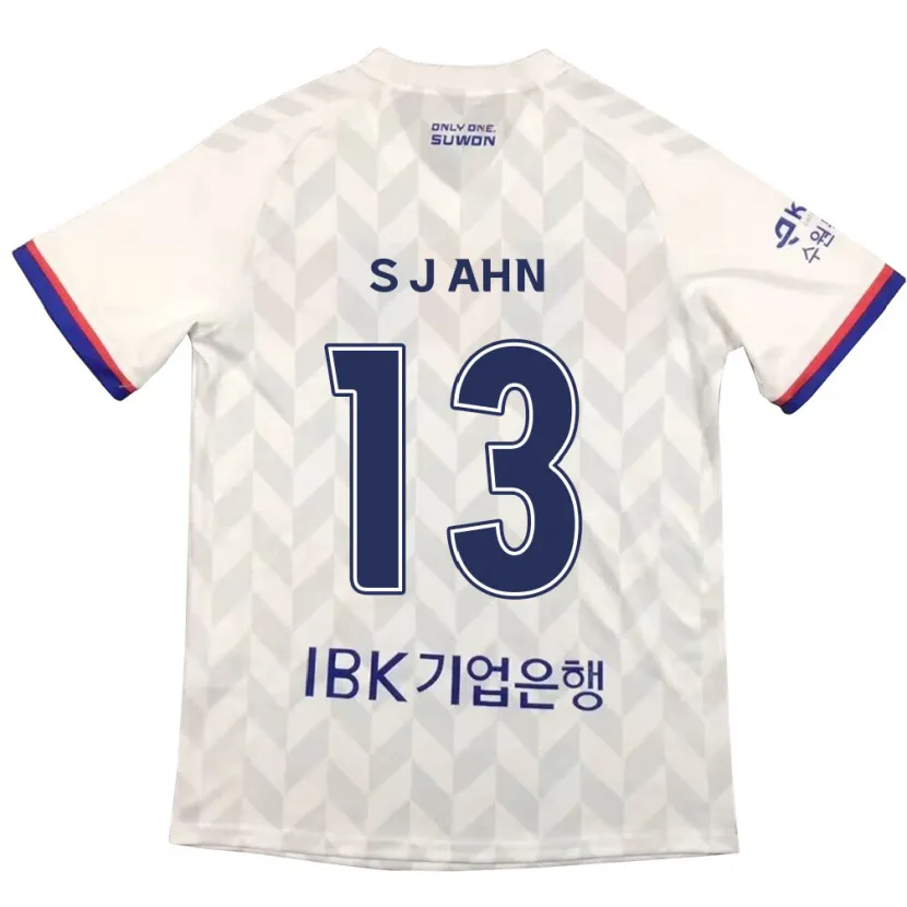 Danxen Kid Jun-Su Ahn #13 White Blue Away Jersey 2024/25 T-Shirt