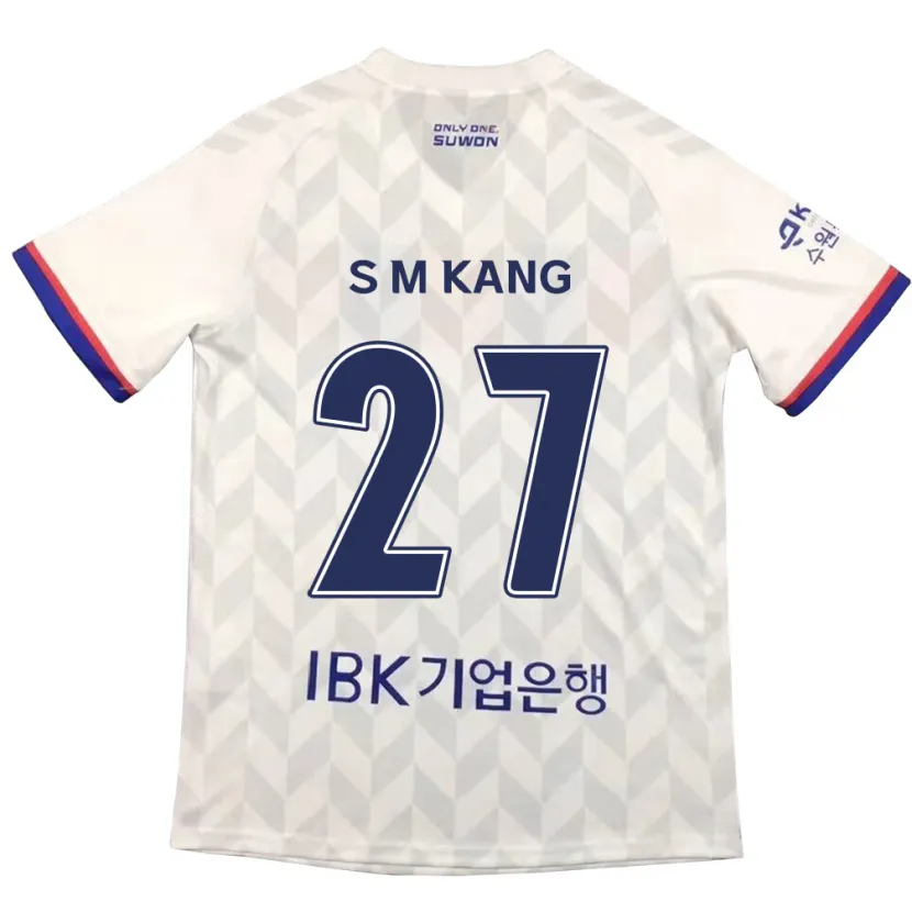 Danxen Kid Min-Sung Kang #27 White Blue Away Jersey 2024/25 T-Shirt