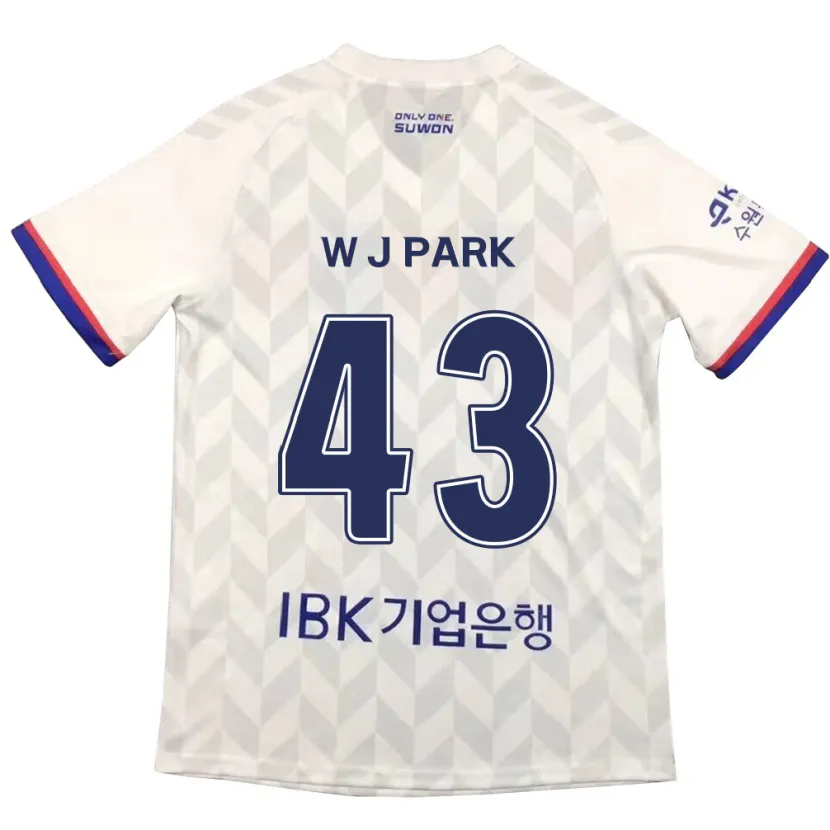 Danxen Kid Jin-Woo Park #43 White Blue Away Jersey 2024/25 T-Shirt