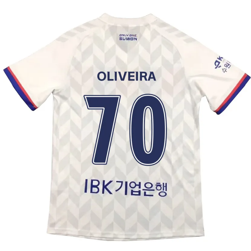 Danxen Kid Anderson Oliveira #70 White Blue Away Jersey 2024/25 T-Shirt