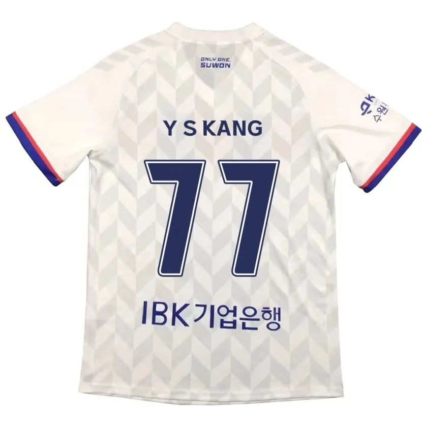 Danxen Kid Sang-Yun Kang #77 White Blue Away Jersey 2024/25 T-Shirt