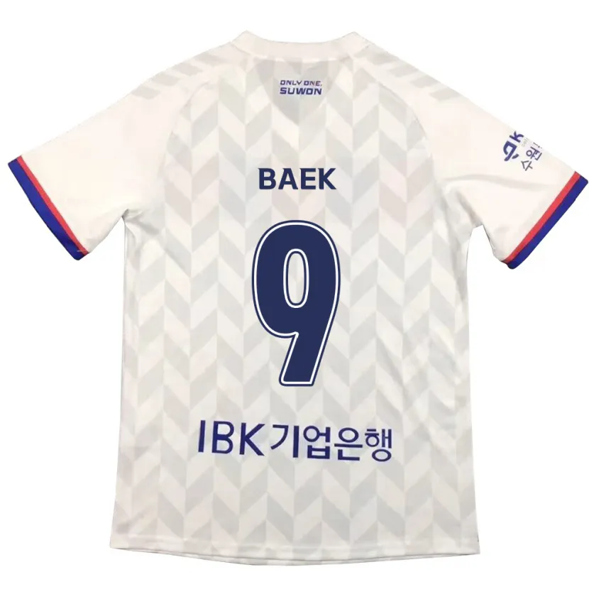 Danxen Kid Kyeong Baek #9 White Blue Away Jersey 2024/25 T-Shirt