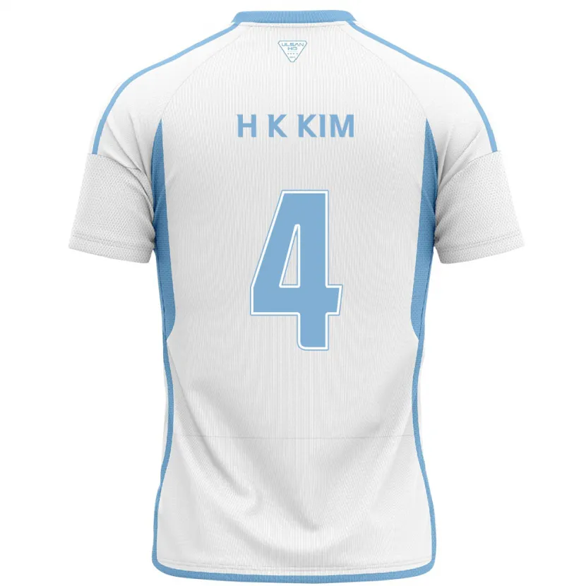 Danxen Kid Kee-Hee Kim #4 White Blue Away Jersey 2024/25 T-Shirt