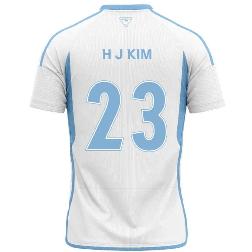 Danxen Kid Ju-Hwan Kim #23 White Blue Away Jersey 2024/25 T-Shirt