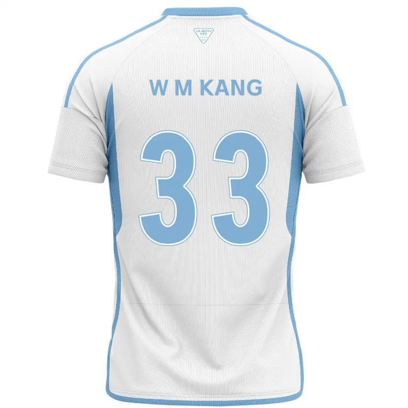 Danxen Kid Min-Woo Kang #33 White Blue Away Jersey 2024/25 T-Shirt