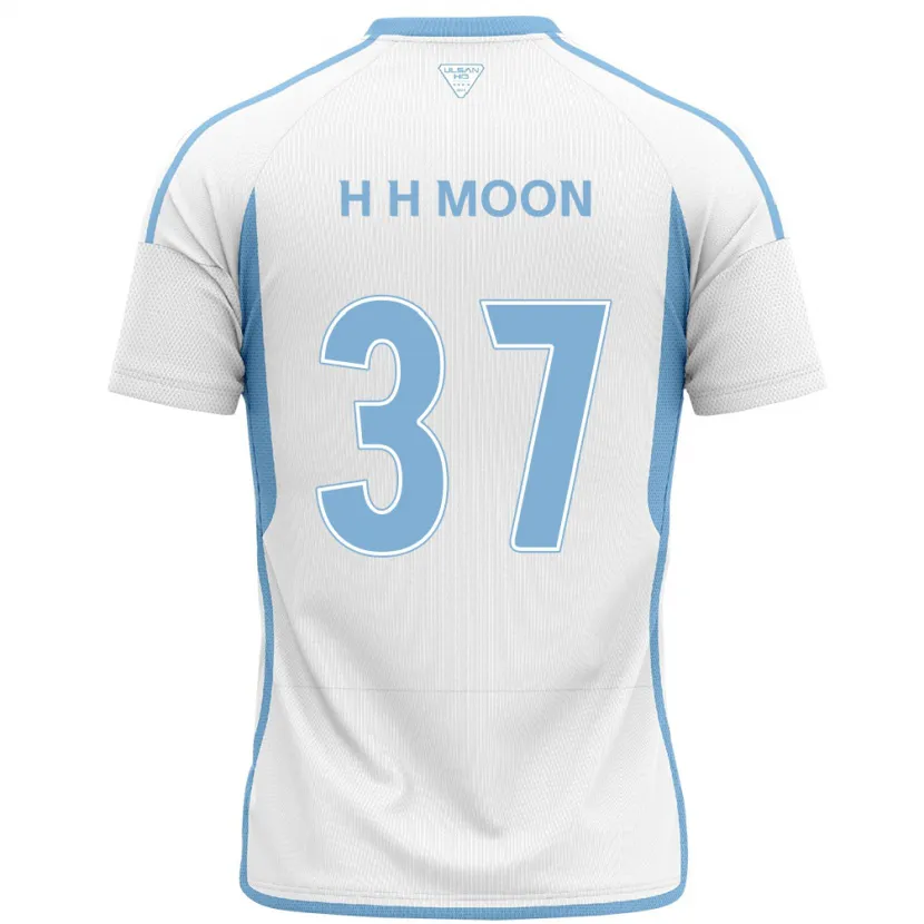 Danxen Kid Hyeon-Ho Moon #37 White Blue Away Jersey 2024/25 T-Shirt