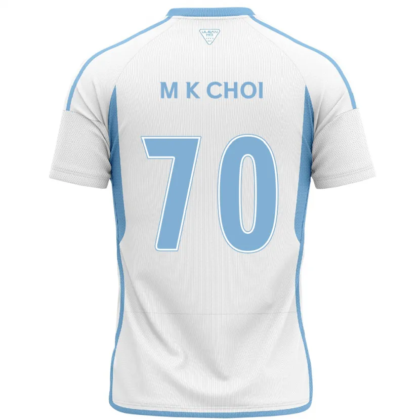 Danxen Kid Kang-Min Choi #70 White Blue Away Jersey 2024/25 T-Shirt