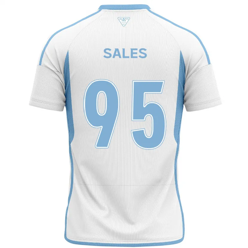 Danxen Kid Matheus Sales #95 White Blue Away Jersey 2024/25 T-Shirt