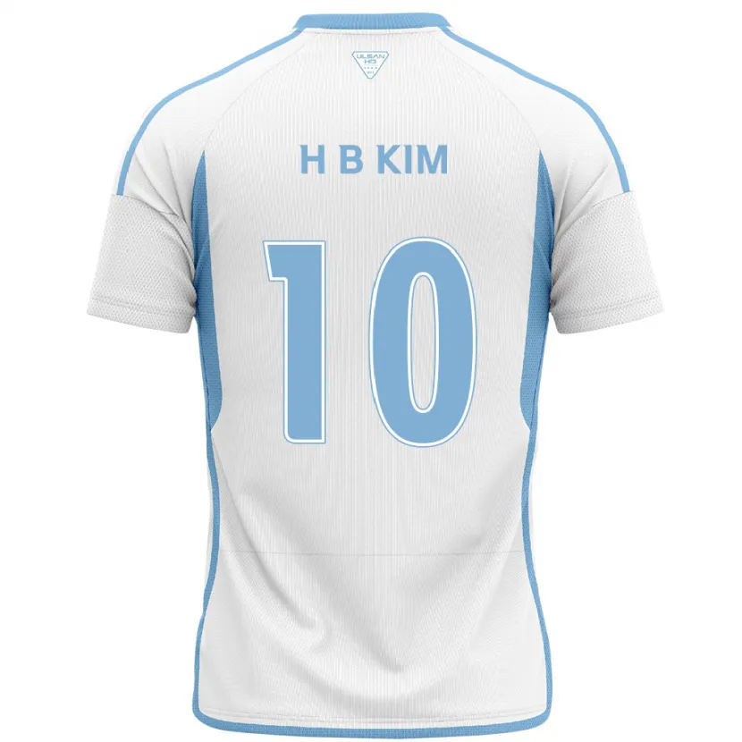 Danxen Kid Beom-Hwan Kim #10 White Blue Away Jersey 2024/25 T-Shirt