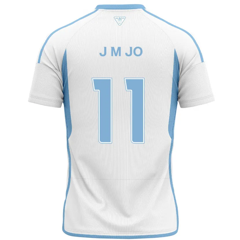 Danxen Kid Min-Jae Jo #11 White Blue Away Jersey 2024/25 T-Shirt