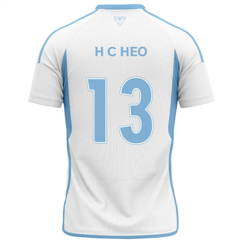 Danxen Kid Chan-Hoe Heo #13 White Blue Away Jersey 2024/25 T-Shirt