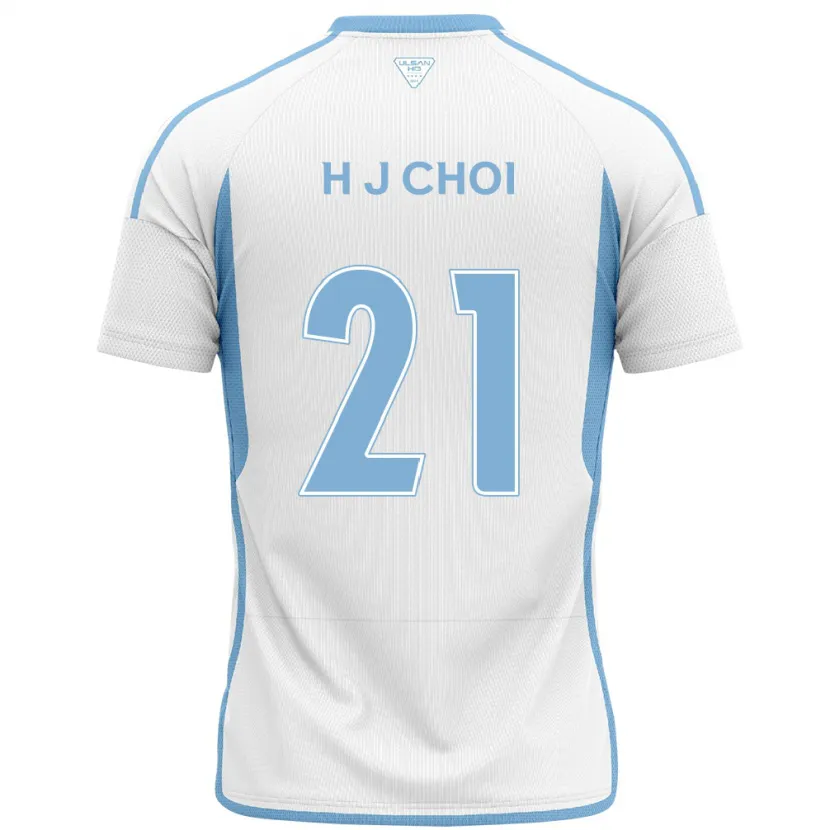 Danxen Kid Ju-Ho Choi #21 White Blue Away Jersey 2024/25 T-Shirt