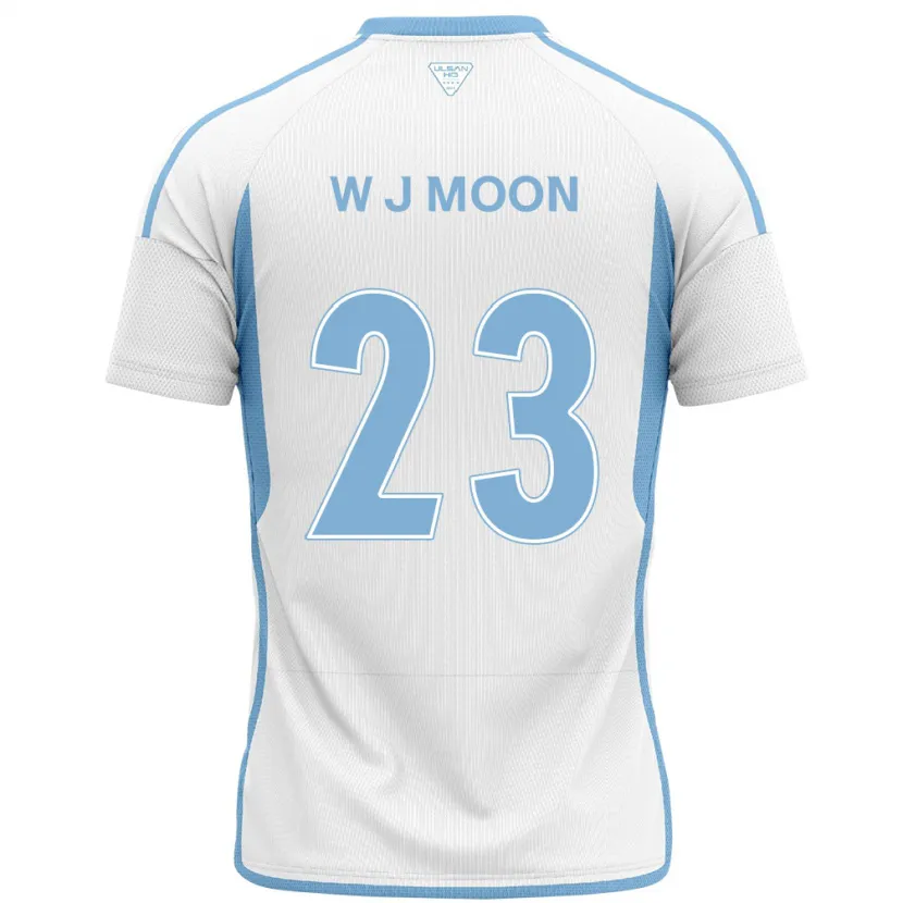 Danxen Kid Ji-Won Moon #23 White Blue Away Jersey 2024/25 T-Shirt