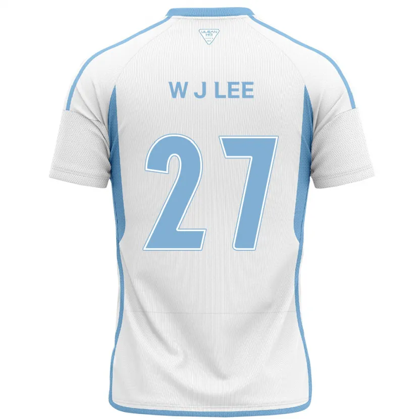 Danxen Kid Ji-Woo Lee #27 White Blue Away Jersey 2024/25 T-Shirt