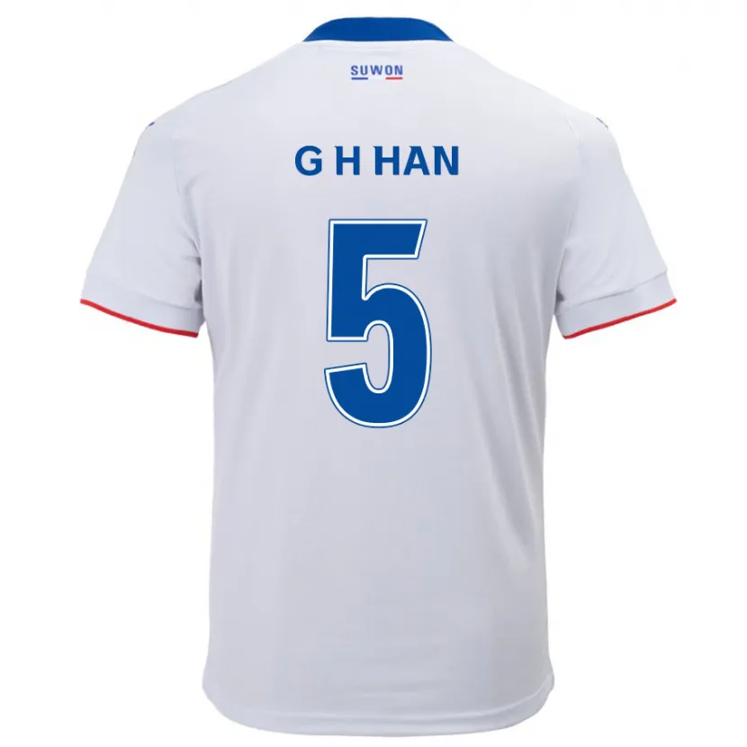 Danxen Kid Ho-Gang Han #5 White Blue Away Jersey 2024/25 T-Shirt