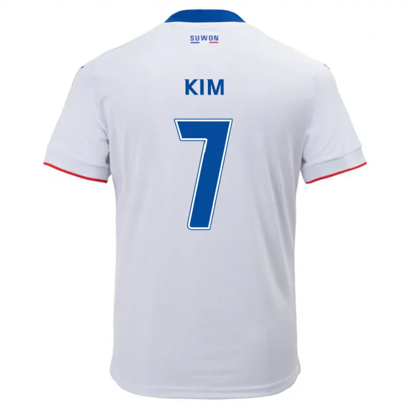 Danxen Kid Hyun Kim #7 White Blue Away Jersey 2024/25 T-Shirt