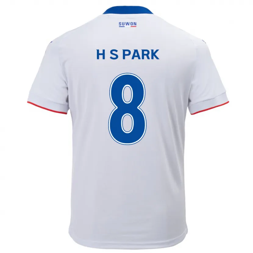 Danxen Kid Sang-Hyeok Park #8 White Blue Away Jersey 2024/25 T-Shirt