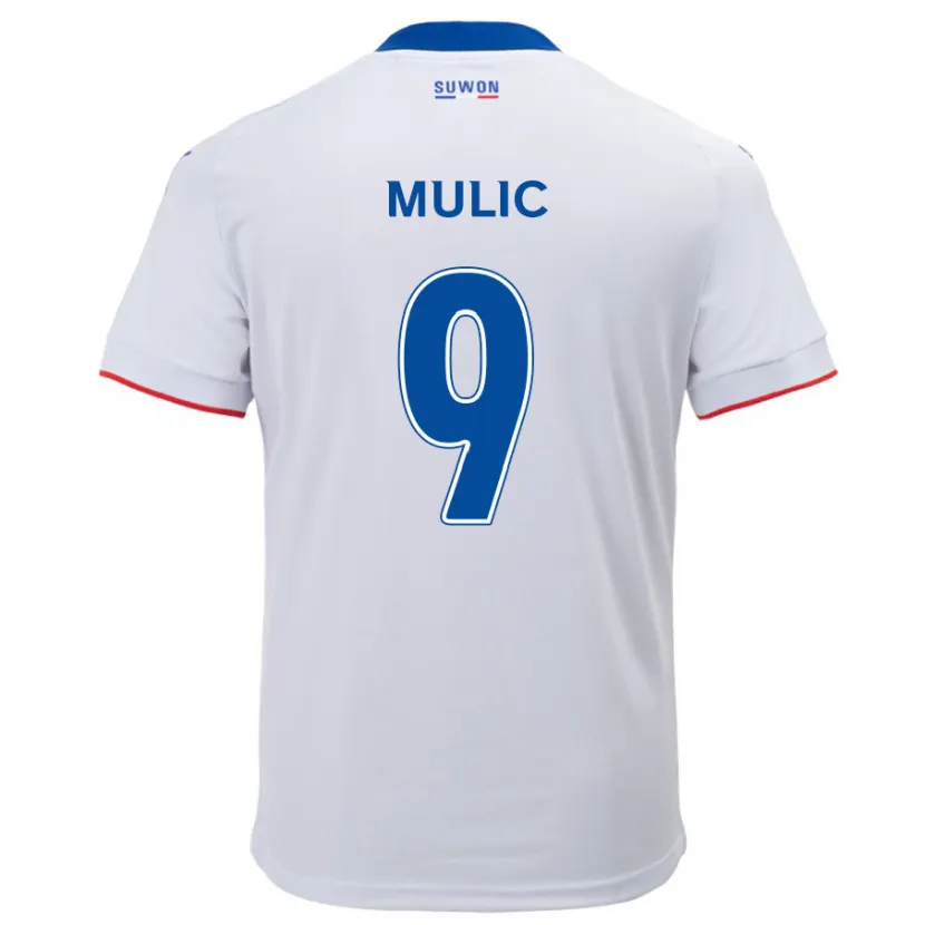 Danxen Kid Fejsal Mulic #9 White Blue Away Jersey 2024/25 T-Shirt