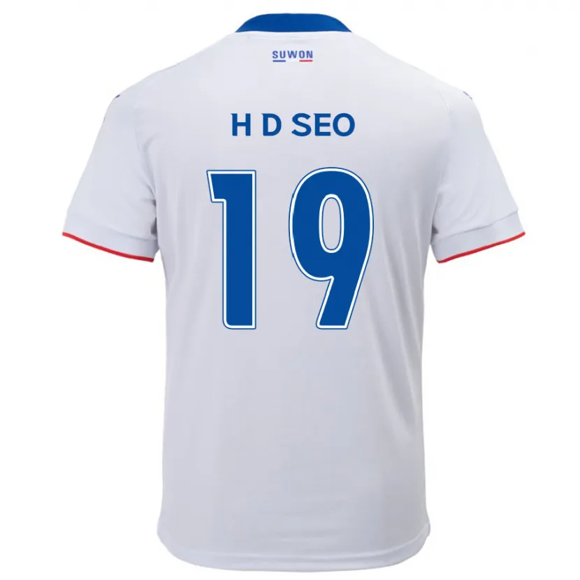 Danxen Kid Dong-Han Seo #19 White Blue Away Jersey 2024/25 T-Shirt